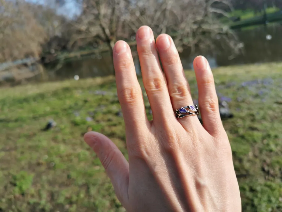 Bluebells Silver Ring