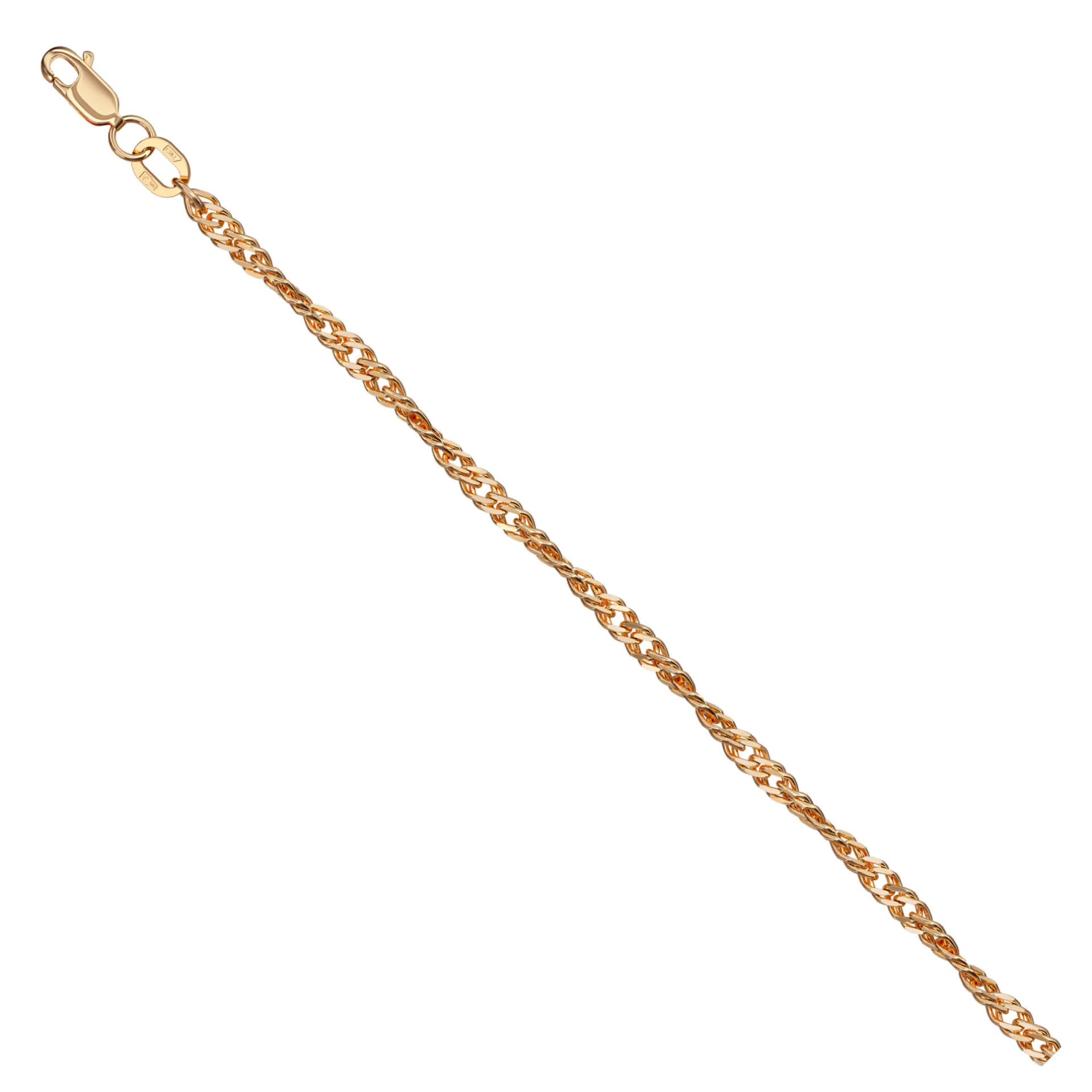 Singapore Bracelet 14ct Gold — 0.50 mm