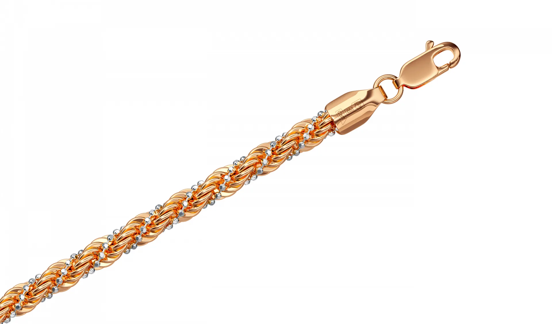 Twisted Gold Chain Bracelet StarDust Collection