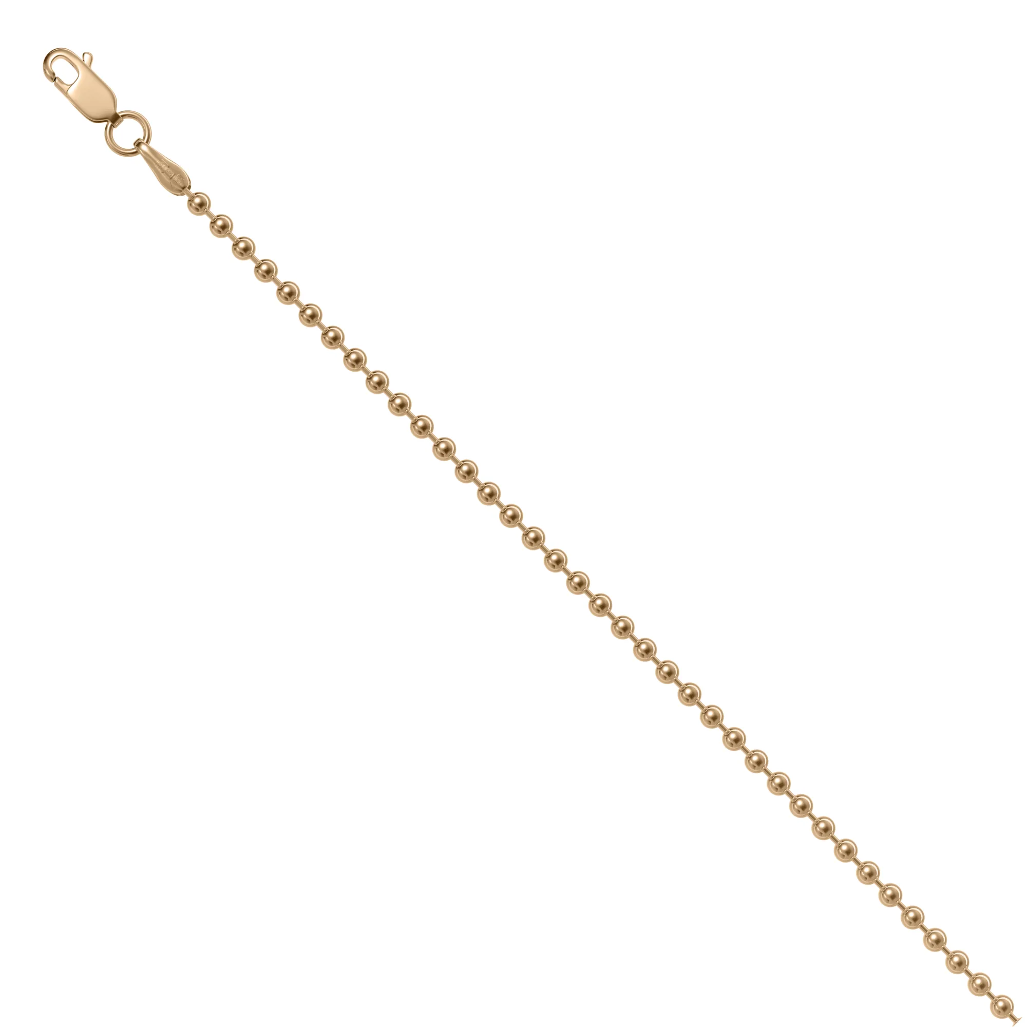 Ball Bead Bracelet Rose Gold Vermeil