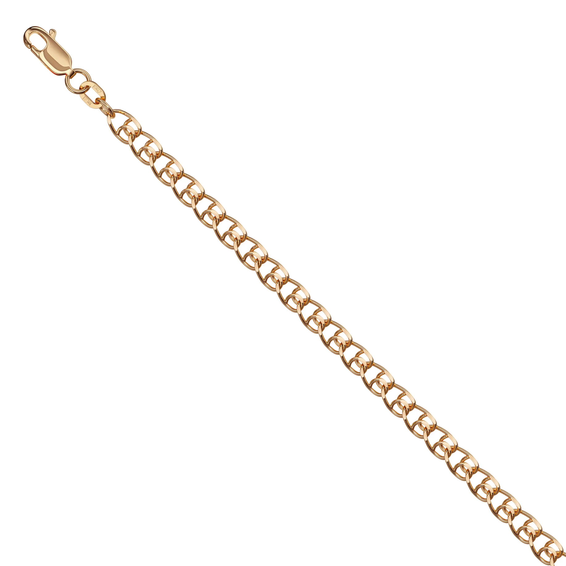 9ct Rose Gold Hearts Necklace