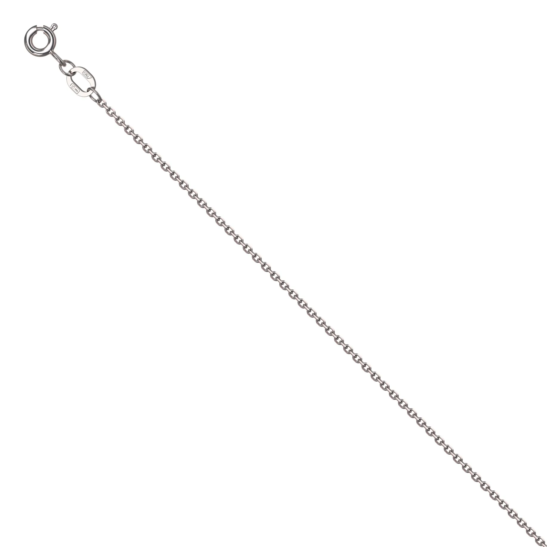 Platinum 950 Cobra Chain Necklace