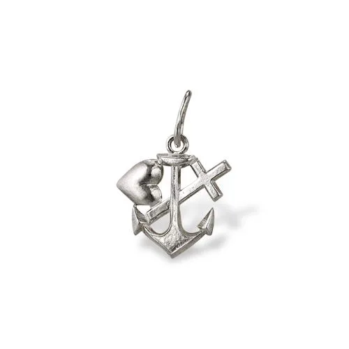 Pendant Cross Anchor Heart Sterling Silver 925