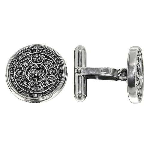 Aztec Sterling Silver 925 Cufflinks