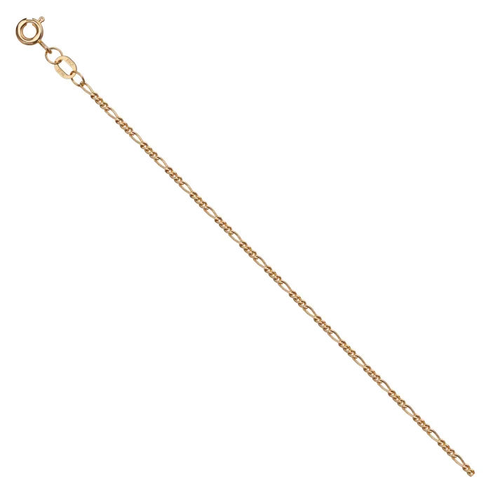 Figaro Tres Bracelet 14ct Gold — 0.40 mm