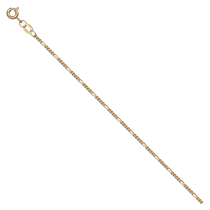 Figaro Cuatro Bracelet 14ct Gold