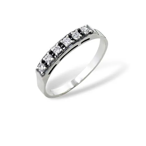 Crystal String Ring 925 Sterling Silver