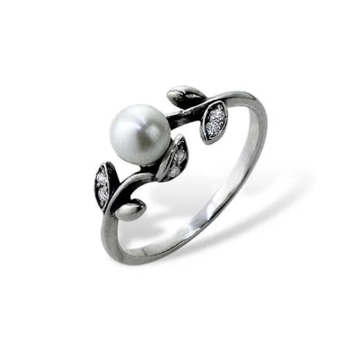 Ivy Pearl Ring Sterling Silver 925