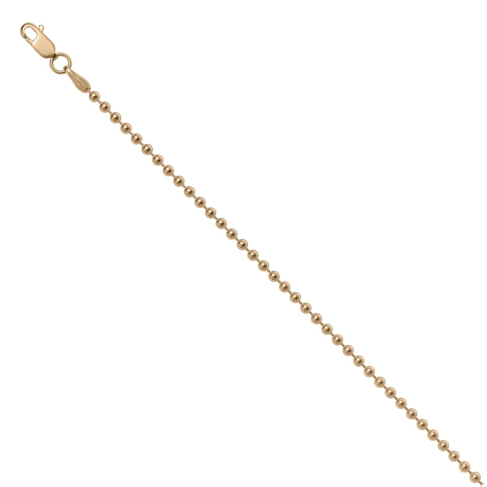 Ball Bead Bracelet Rose Gold Vermeil