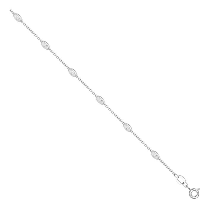 Bean Beads Bracelet Sterling Silver 925
